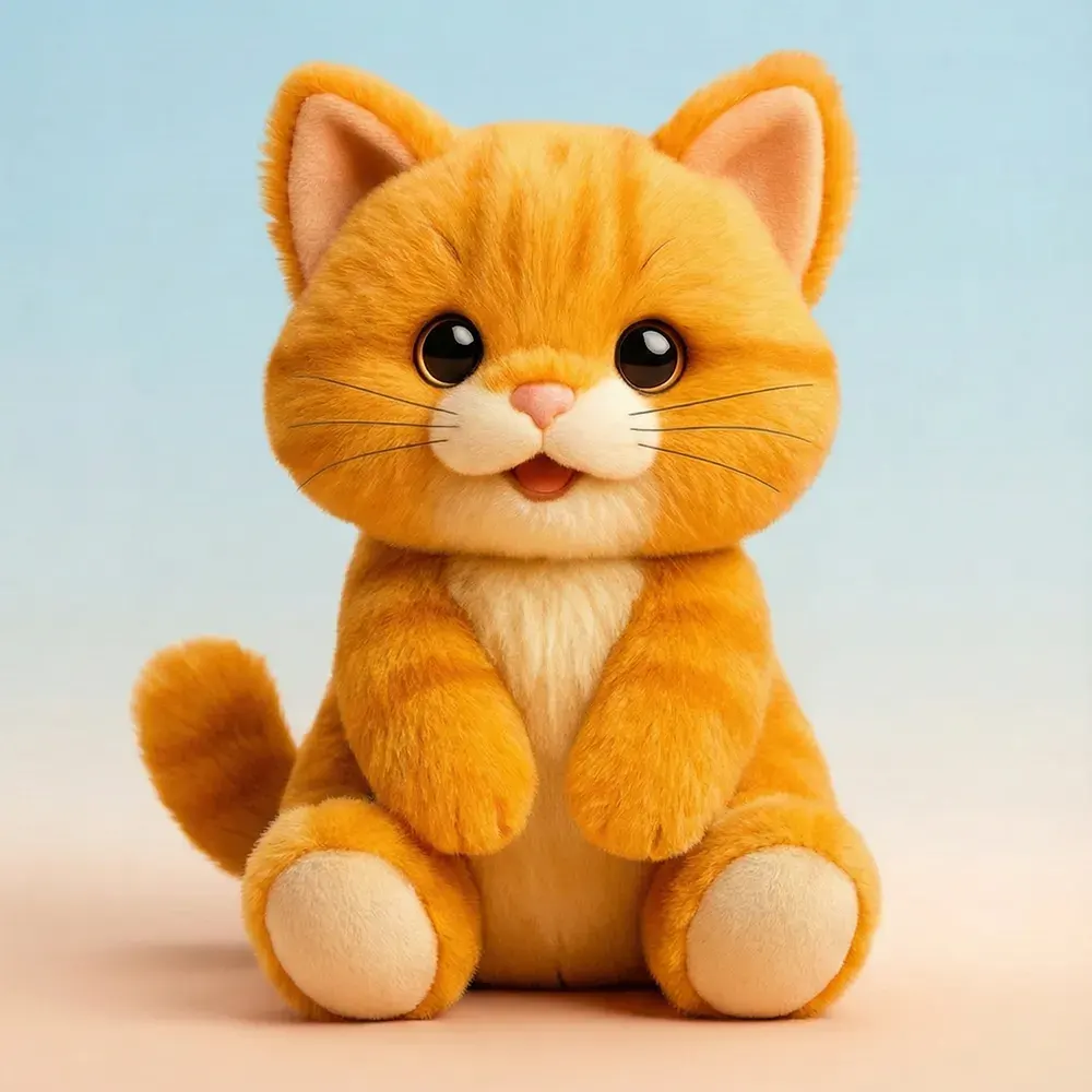 Ginger Kitten Plush - Image 1