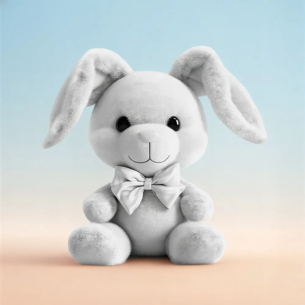 Gray Bunny Plush - Image 1