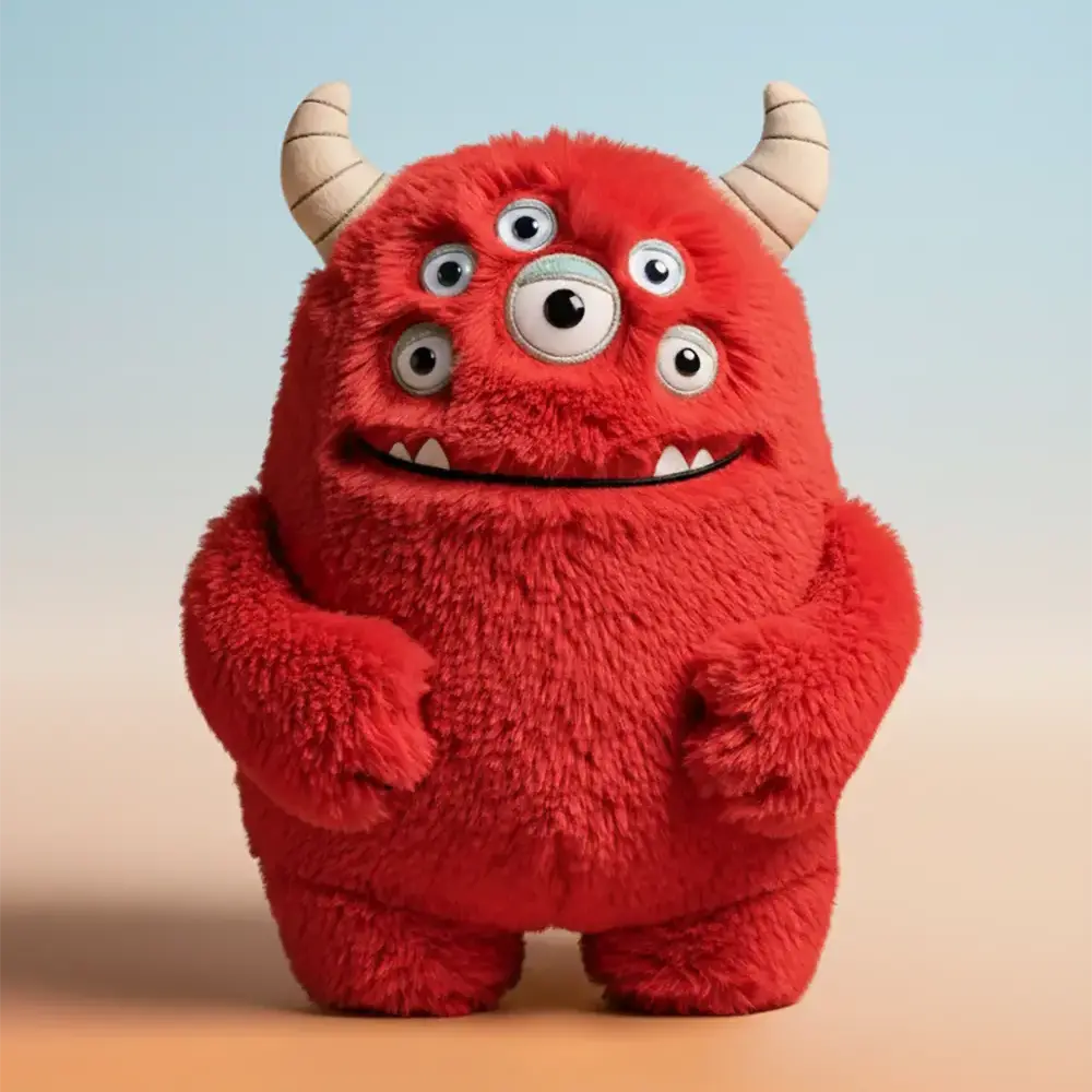 Teal Furry Monster - Image 1