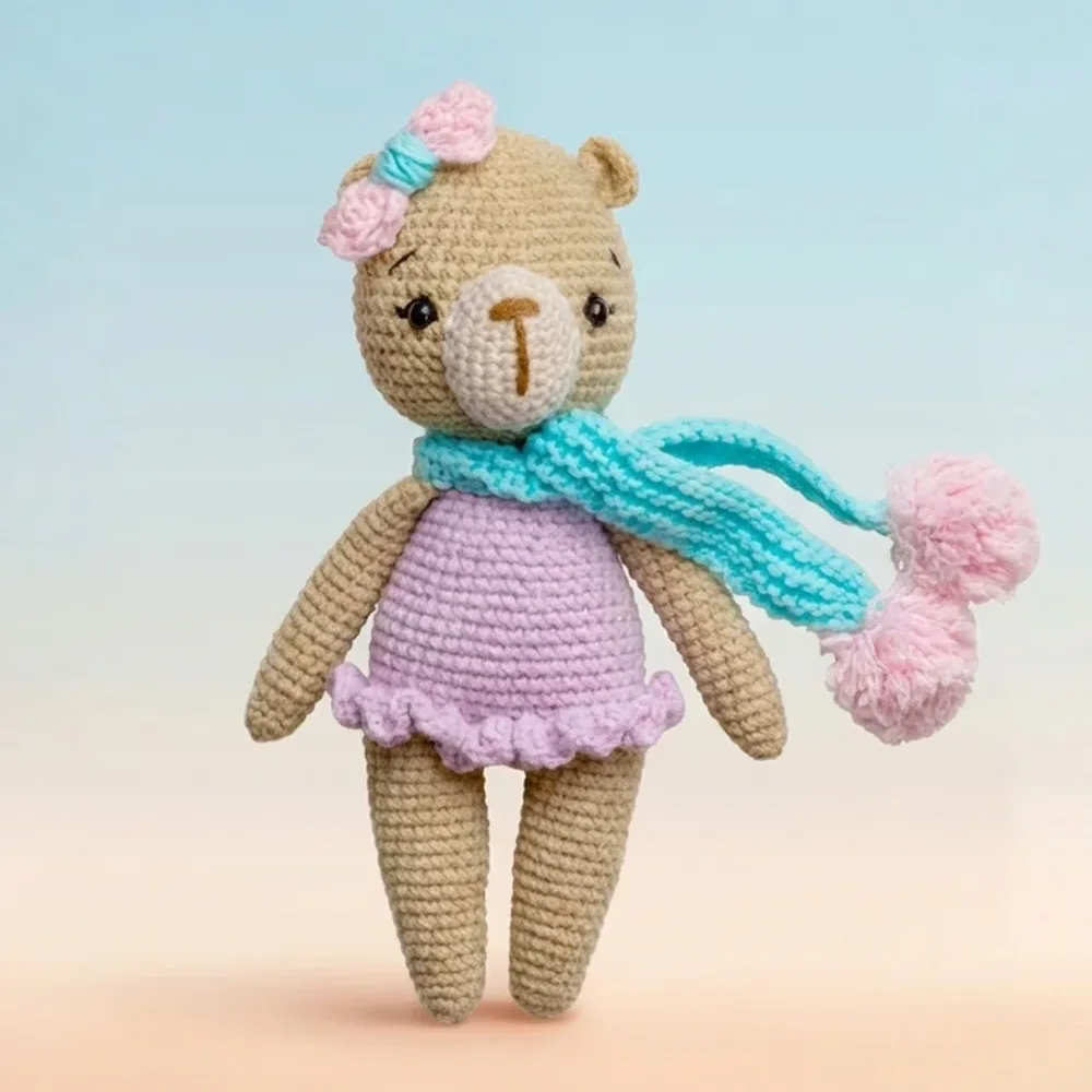Knitted Sheep Doll - Image 1