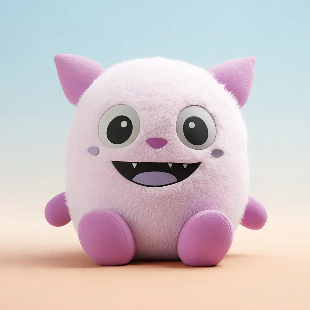 Pink Panda Plush - Image 1