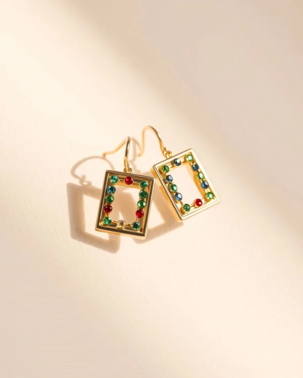 Geometric Pin Set Earrings
