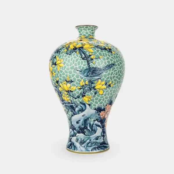 Floral Mosaic Vase