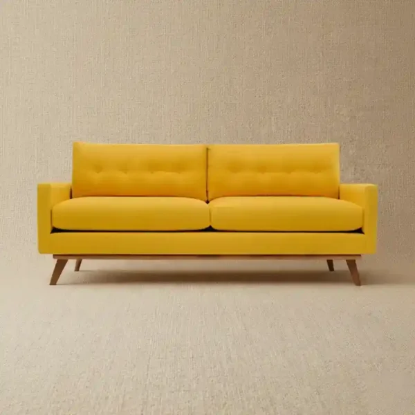 Mustard Mid-Century Sofa