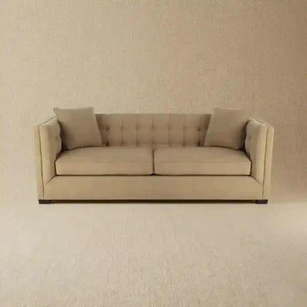 Modern Beige 3-Seater Couch
