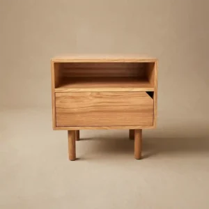 Oak Wooden Nightstand