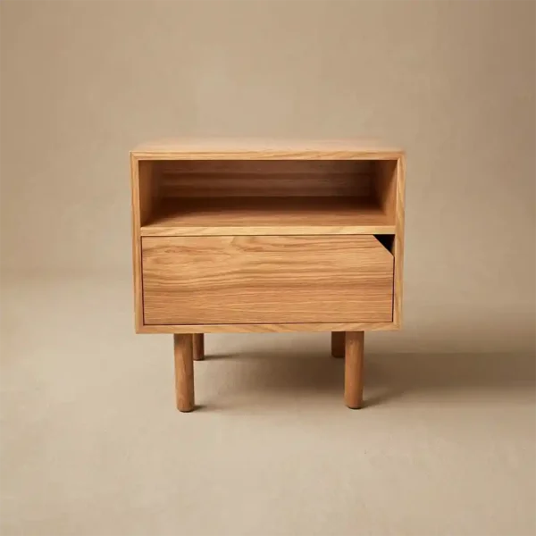 Oak Wooden Nightstand