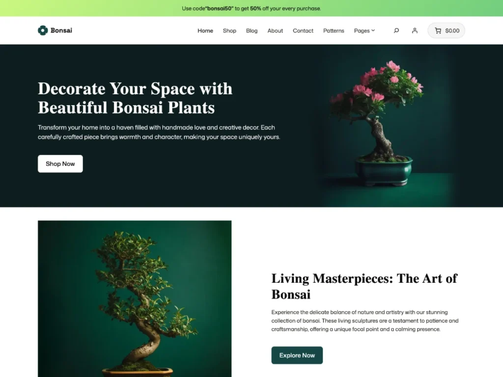 Bonsai WooCommerce Theme