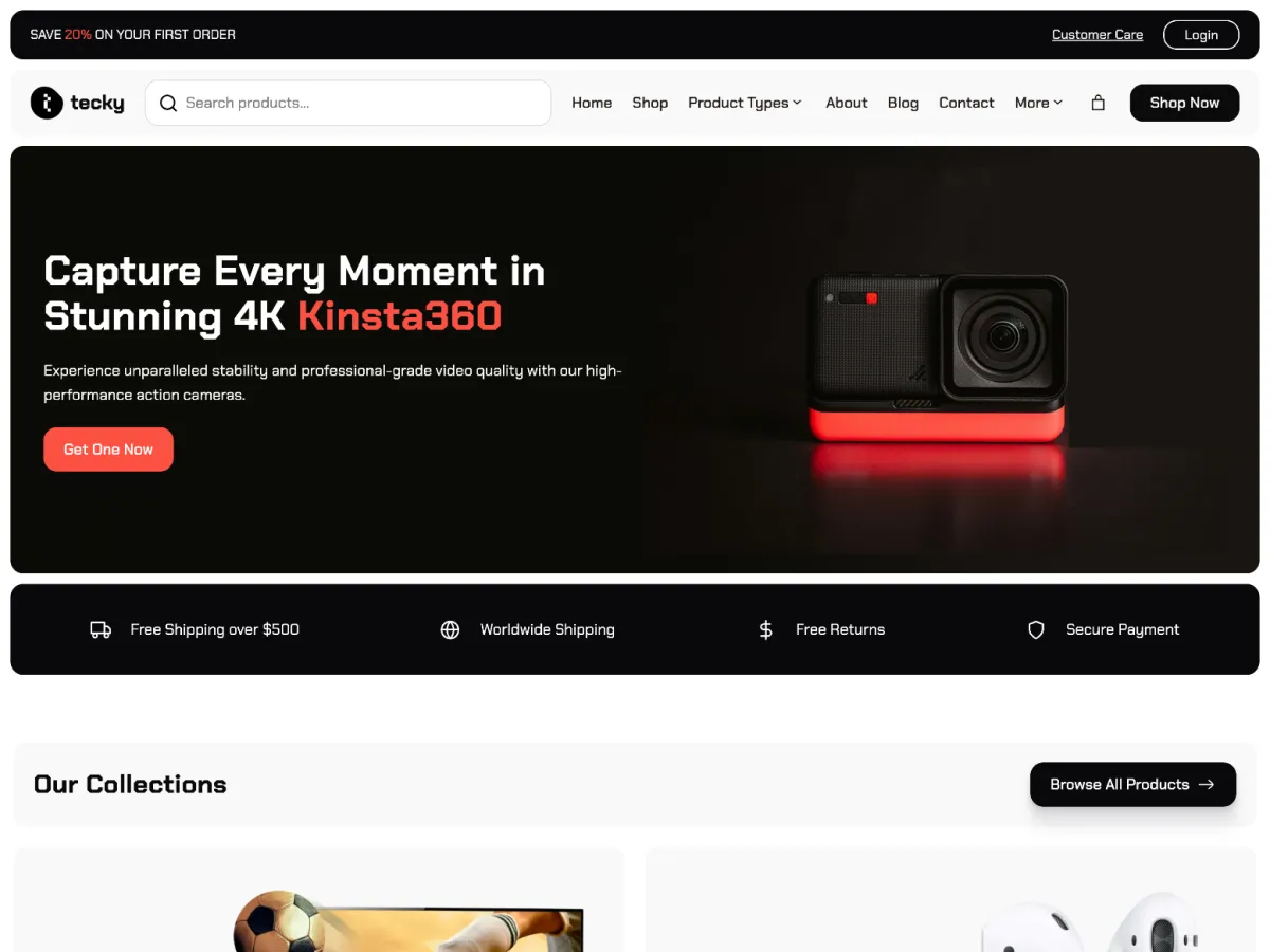 Tecky Theme - WooCommerce theme for electronics, tech and gadget stores