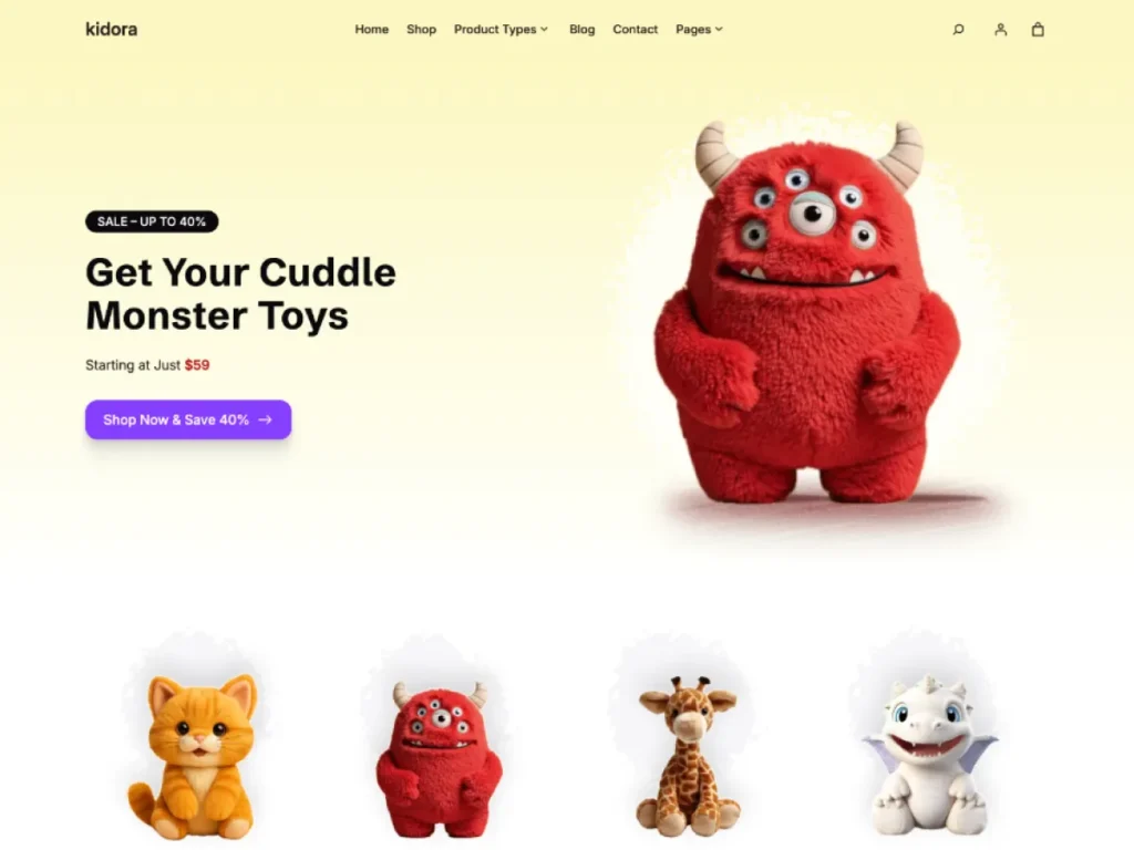 Kidora Theme - WooCommerce theme for gift, toys and games